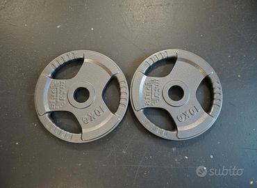 Coppia dischi olimpici ghisa 10 kg