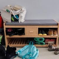 panca scarpiera in bambù 