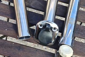 Porta canna in acciaio