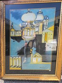 Remo Brindisi olio su tele 50 x 70  - Archiviato
