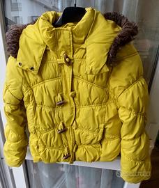 Piumino Benetton giallo 7-8 anni