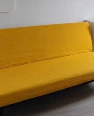 Divano letto 3 posti IKEA NYHAMN con fodera gialla