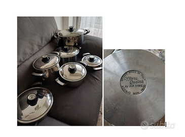 Batteria pentole acciaio inox