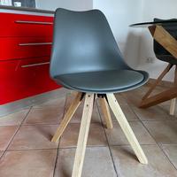SEDIE NUOVE STILE SCANDINAVO 4 pz
