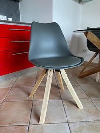 SEDIE NUOVE STILE SCANDINAVO 4 pz