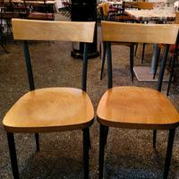 SEDIE LEGNO  E METALLO CON CUSCINO  IMPERMEABILE. 