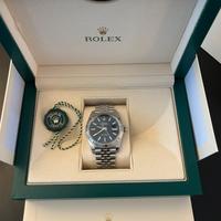 Rolex date just 41 mm blu