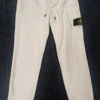 pantaloni stone island bianchi