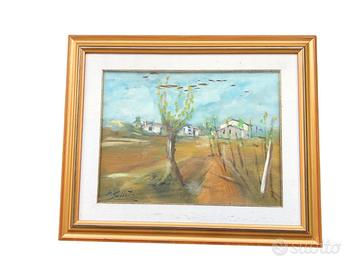 Quadro olio su tela Pietro Sabbatini paesaggio