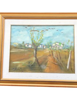 Quadro olio su tela Pietro Sabbatini paesaggio
