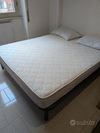 Rete letto matrimoniale con materasso