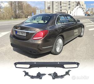 DIFFUSORE MERCEDES CLASSE C W205 14-21 LOOK C63 FI