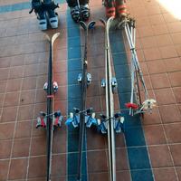 Sci , scarponi e bacchette vintage 