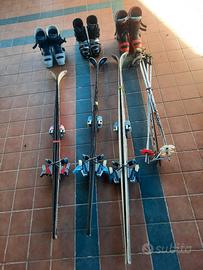 Sci , scarponi e bacchette vintage 