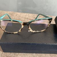 Montatura maculata, interno verde, marca Prada