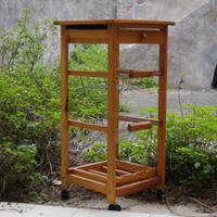 Carrello porta frutta e verdura in legno