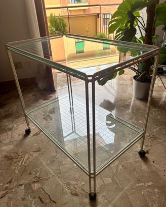 Carrello portabevande bar vintage anni 80 metallo 