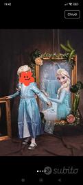 vestito carnevale Elsa 