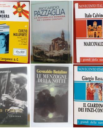 Libri vari letteratura italiana (vedi elenco)