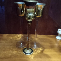 N.4 portacandele in cristallo dattilo house