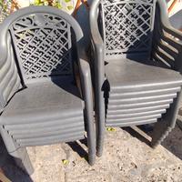 sedie in resina da esterno 