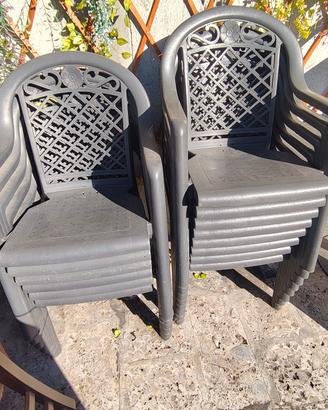 sedie in resina da esterno 