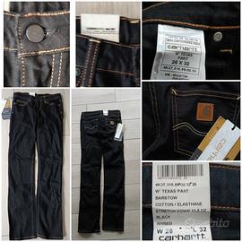 jeans neri Carhartt nuovi con cartellino 