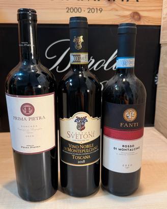 Vino - Set 3 rossi toscani 