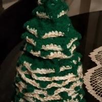 Albero di Natale fatto all'uncinetto