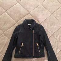 Giubbotto  LIU JO  in pelle blu bambina