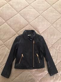 Giubbotto  LIU JO  in pelle blu bambina