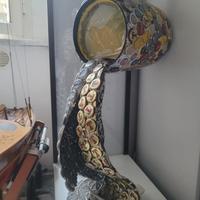 Lampada  con tappi di birra 