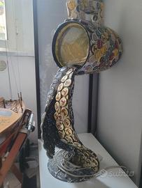 Lampada  con tappi di birra 