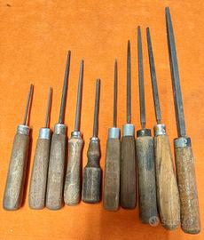 Dieci lime quadrate e tonde antiche