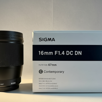 Sigma - Obiettivo 16mm-F/1.4 att. Canon EF-M