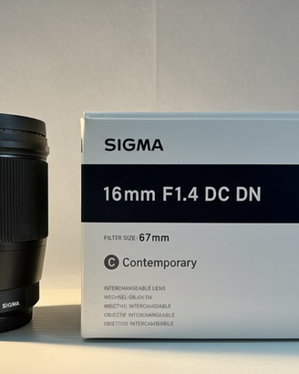 Sigma - Obiettivo 16mm-F/1.4 att. Canon EF-M