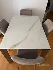 Tavolo Friulsedie Galileo Allungabile con 4 sedie