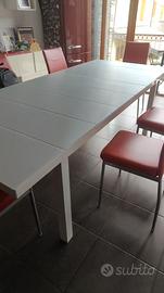 Tavolo in vetro temperato +  sedie