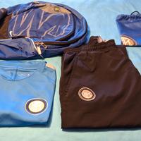 T-shirt+pantaloni+calze, sacca e zaino Inter Nike