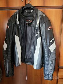 giacca moto in pelle MTECH