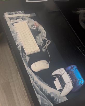 Setup da gaming con mouse e tastiera