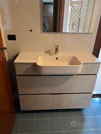 Mobile bagno con lavandino in resina