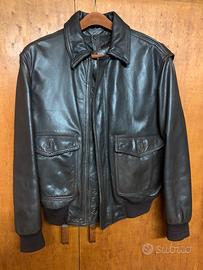 Giacca , jacket Aviator pilota navy in pelle