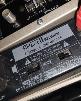 Apart Champ 4 - ampli / casse sistema audio