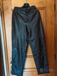 Pantaloni in vera pelle di vitello 