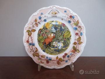 Raro Piatto Brambly Hedge 1998 Royal Doulton 21cm