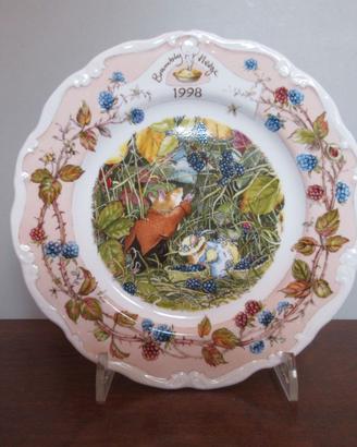 Raro Piatto Brambly Hedge 1998 Royal Doulton 21cm
