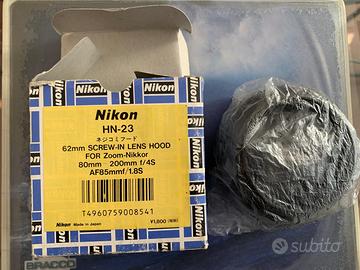 Nikon HN 23 lens hood zoom 80. 200 F4 in alluminio