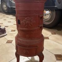 Stufa ghisa antica smaltata