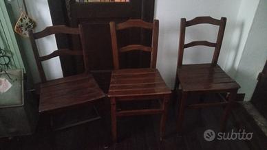 sedie antiche in legno